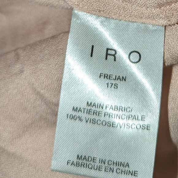 IRO Frejan Voile Ruffle Scarf Tie Neck Long Sleeve Layered Knit Blouse Top - Picture 14 of 16